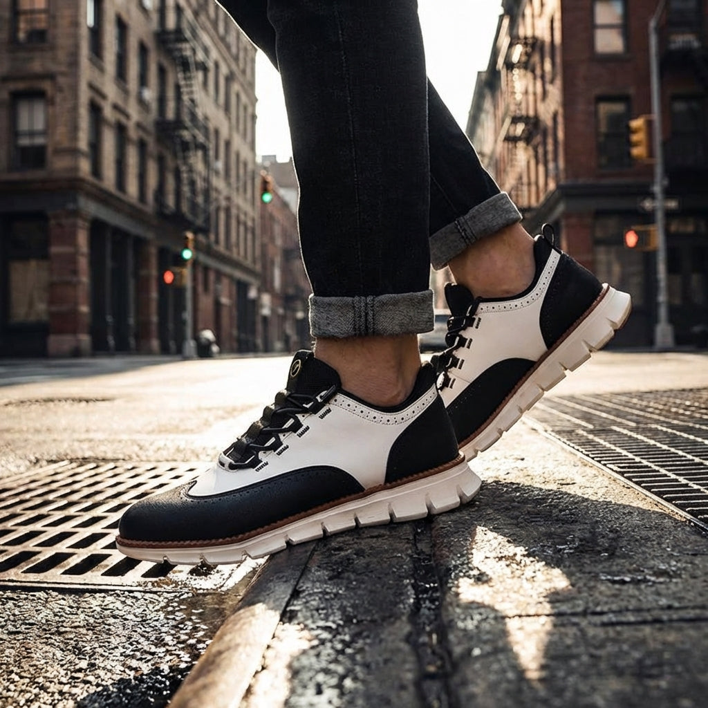 Men's Wingtip Brogue Sneakers | Smart Casual