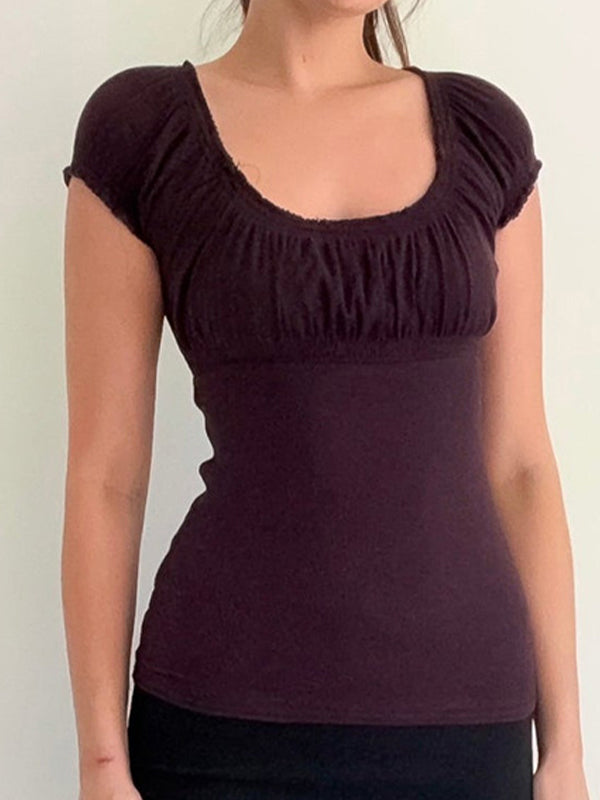 Purple Vintage Short Sleeve Tee