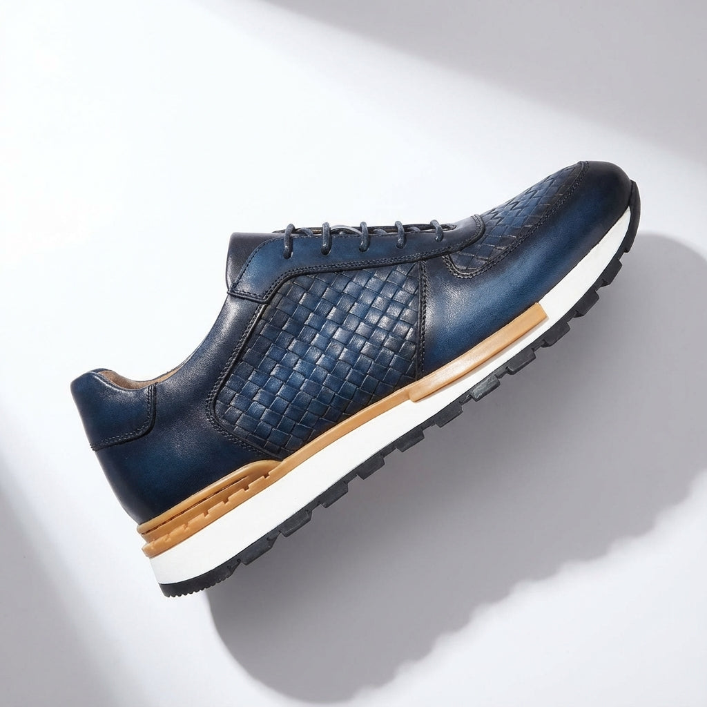 Men's Smart Casual Lace-Up Dress Sneakers | Low-Top