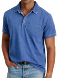 Men's Vintage Casual Polo Shirt | Short Sleeve