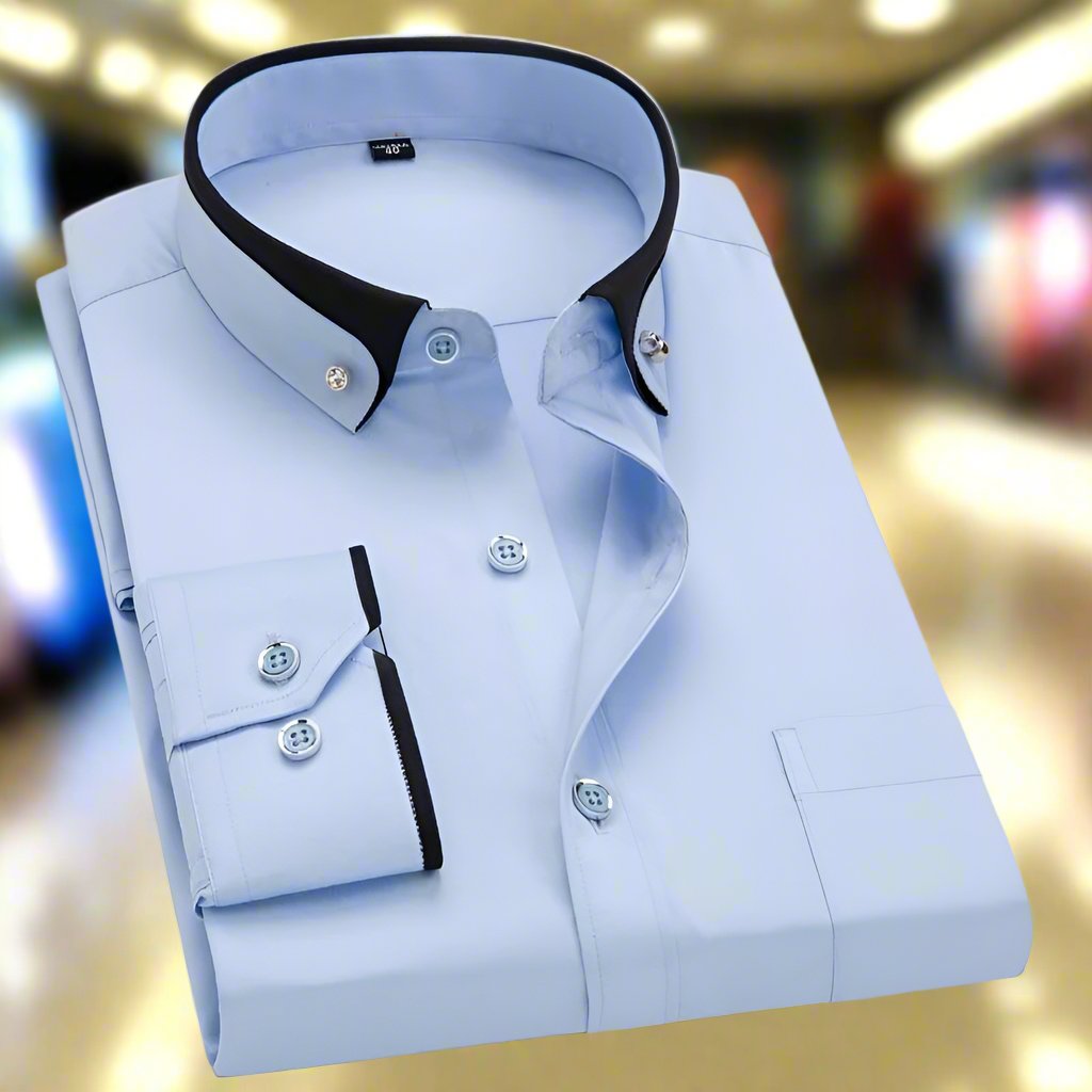 Men's Long Sleeve Formal Business Shirt