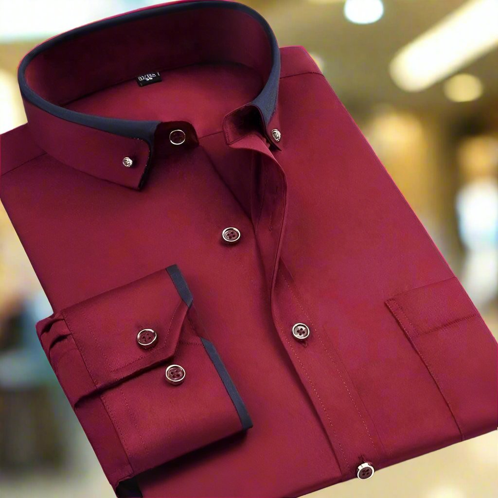 Men's Long Sleeve Formal Business Shirt