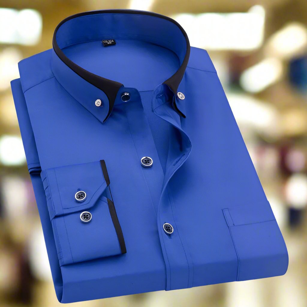 Men's Long Sleeve Formal Business Shirt