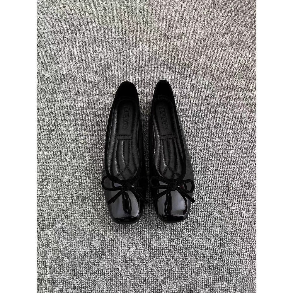 Women's Patent Leather Ballerina Flats