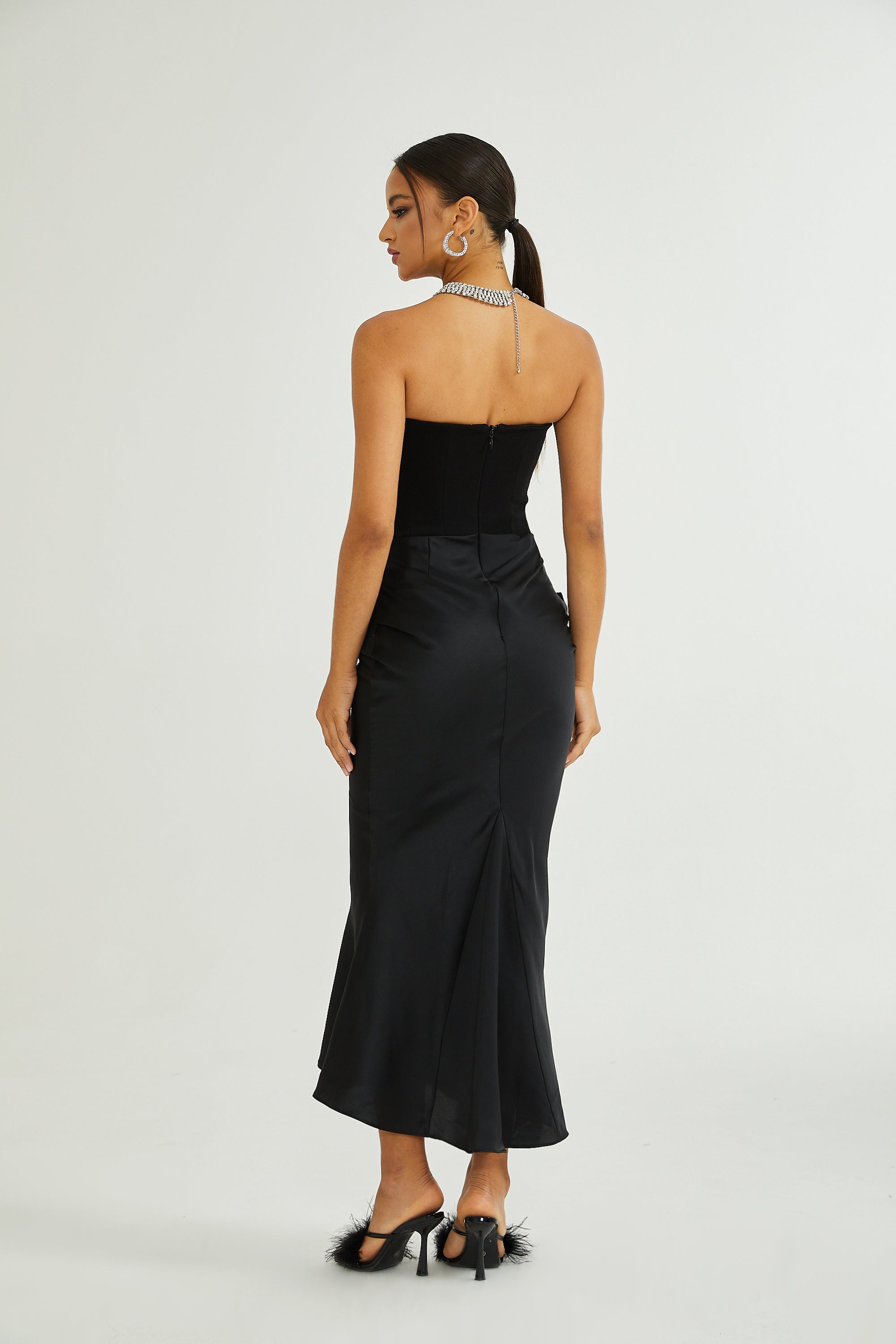 Strapless Draped Maxi Dress for Women - Matilde