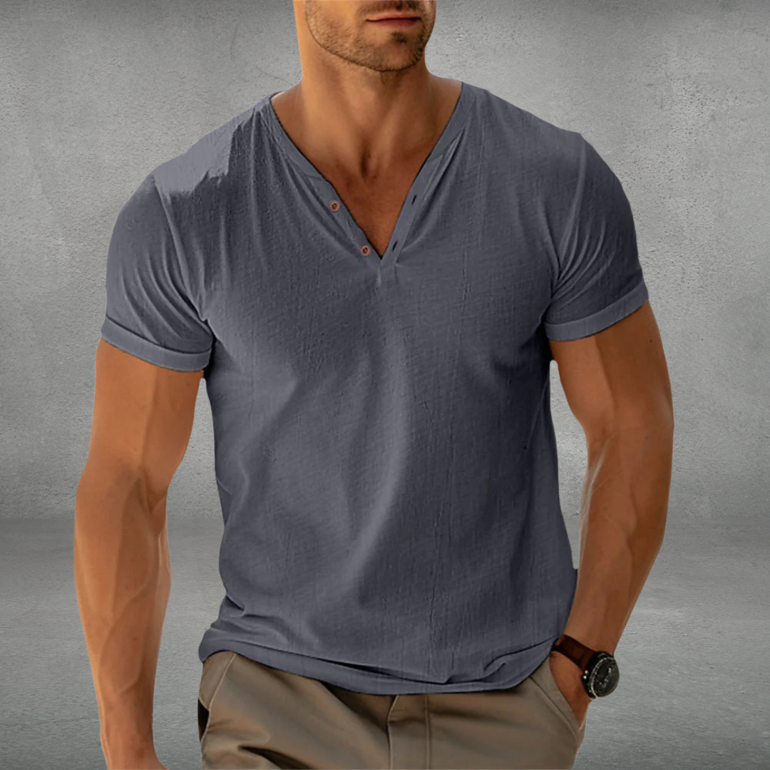 Men's Slim Fit Casual Short Sleeve Polo Shirt