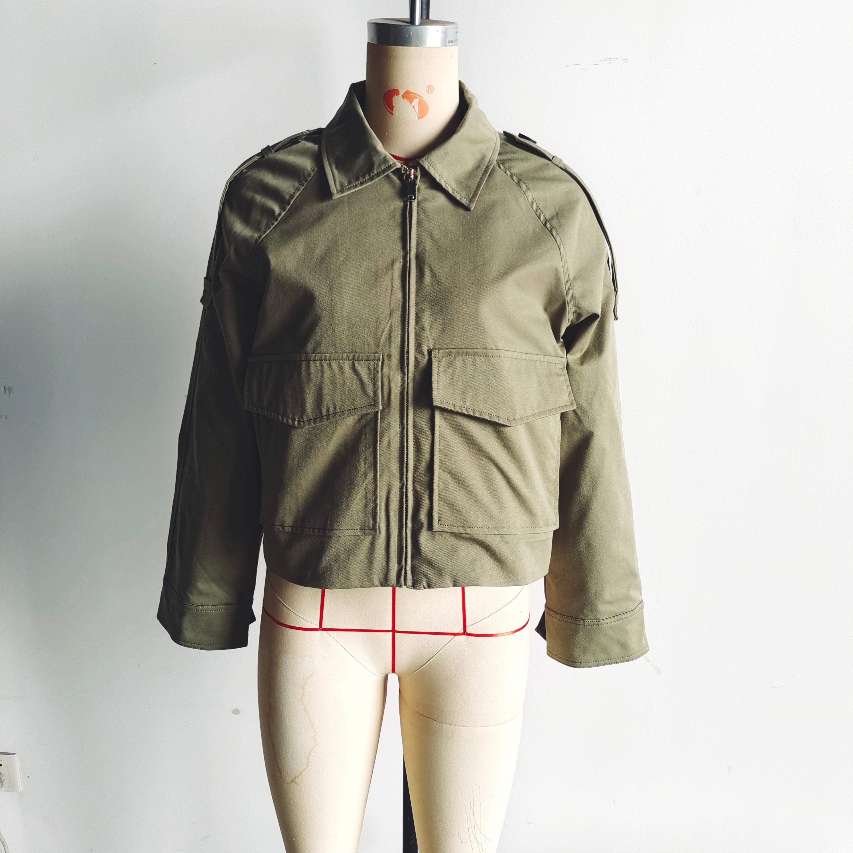 Minimalist Casual Three Color Trench Coat Short Coat