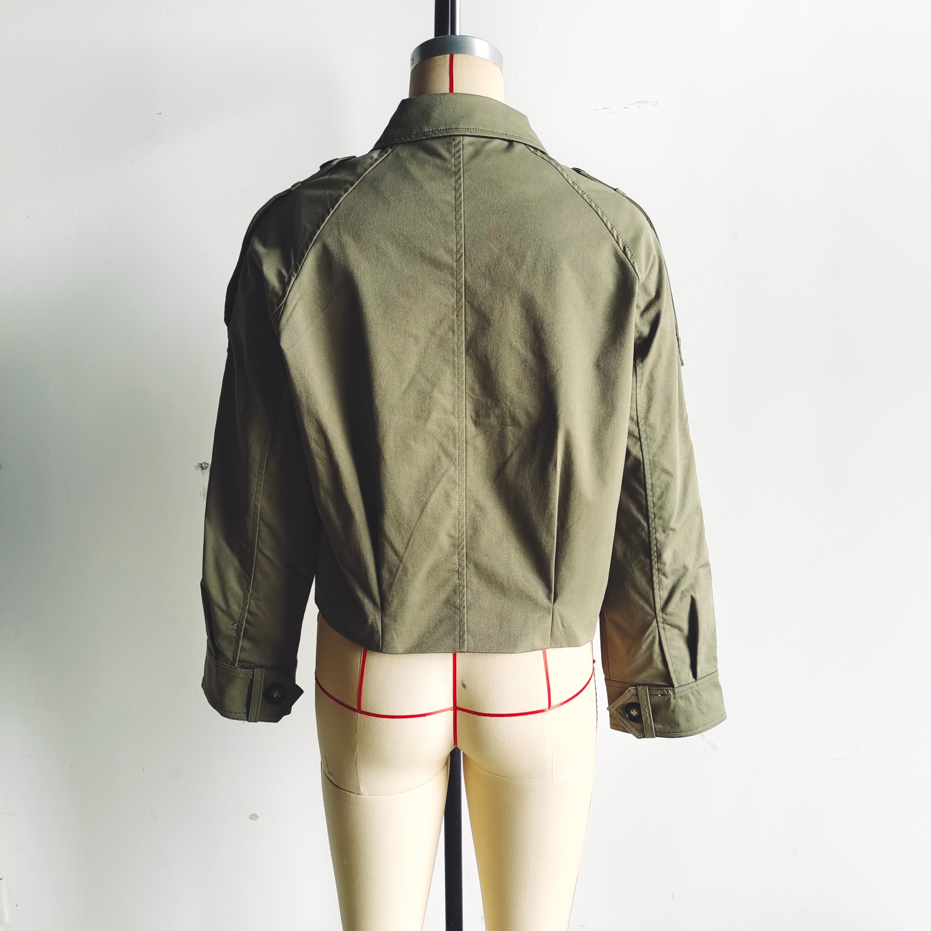 Minimalist Casual Three Color Trench Coat Short Coat