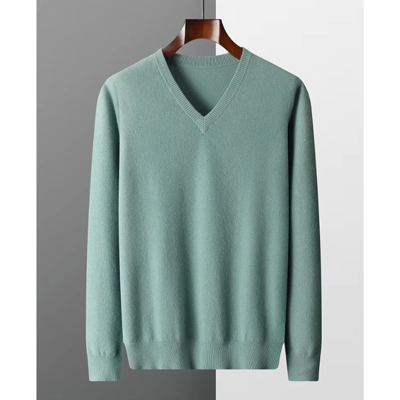 Men’s Classic V-Neck Knit Sweater | Slim Fit