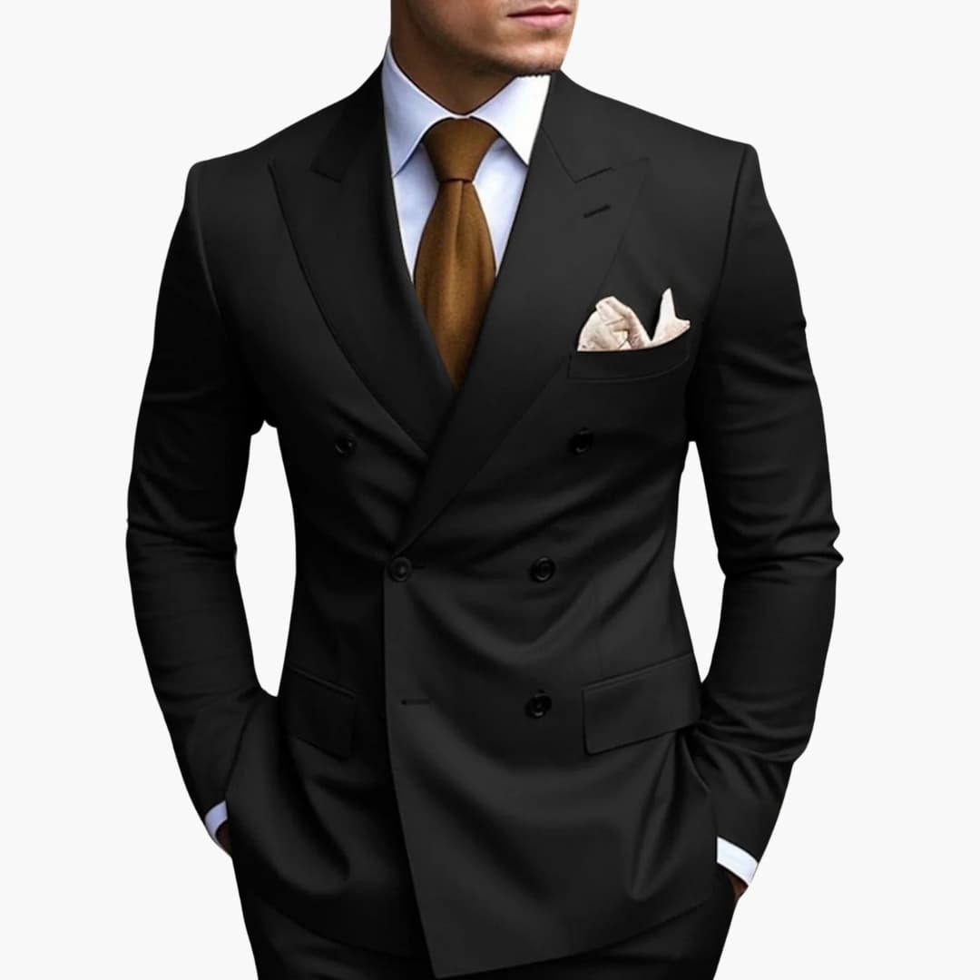 Men's Stylish Double-Breasted Suit
