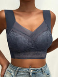 Women's Wireless Wide Strap Push Up Bralette | V-Neck