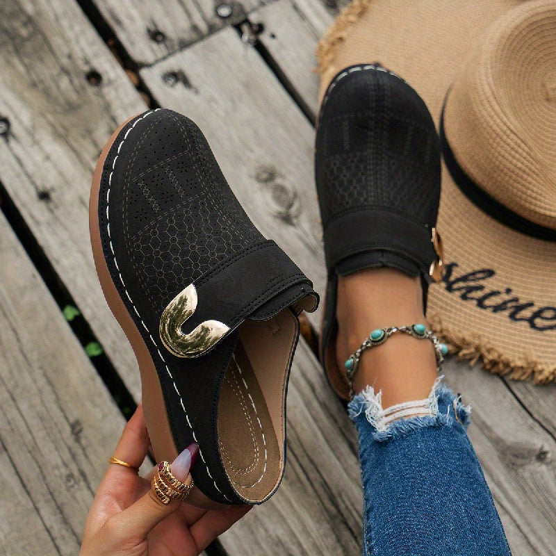 Women's Slip-On Wedge Mule Clogs | Closed Toe