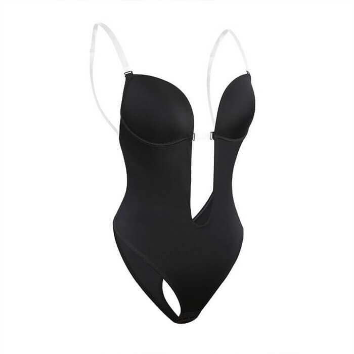 Women's Backless Shapewear Bodysuit | Deep U Plunge