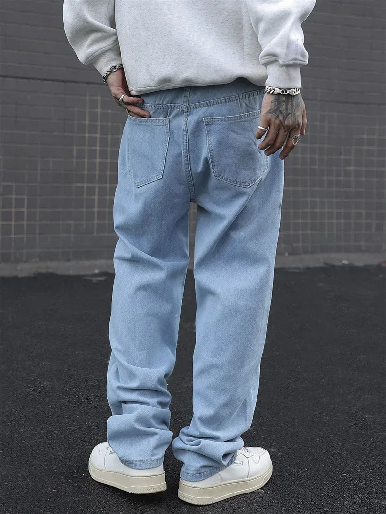 Men's Retro Streetwear Baggy Jeans | Wide-Leg