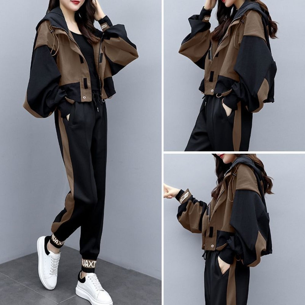 Two Piece Tracksuit with Hoodie for Women - Cosima