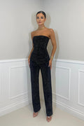 Elegant Women's Top and Pants Set | Glitter