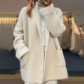 Women's Loose Fit Open Front Knit Cardigan | with Pockets