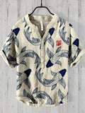 Men’s Japanese Koi Fish Print Shirt | Short Sleeve