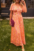 Floral Pattern Maxi Dress for Women | Summer Style