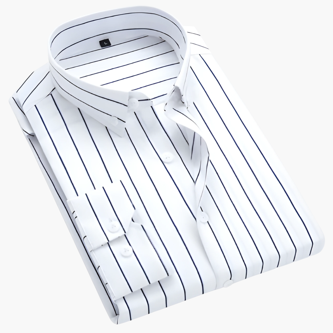 Men's Long Sleeve Classic Striped Shirt