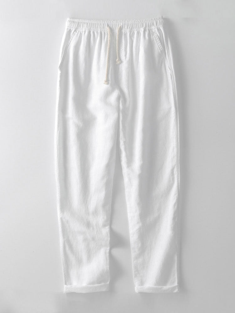 Men's Casual Linen Two-Piece Set | Shirt and Pants