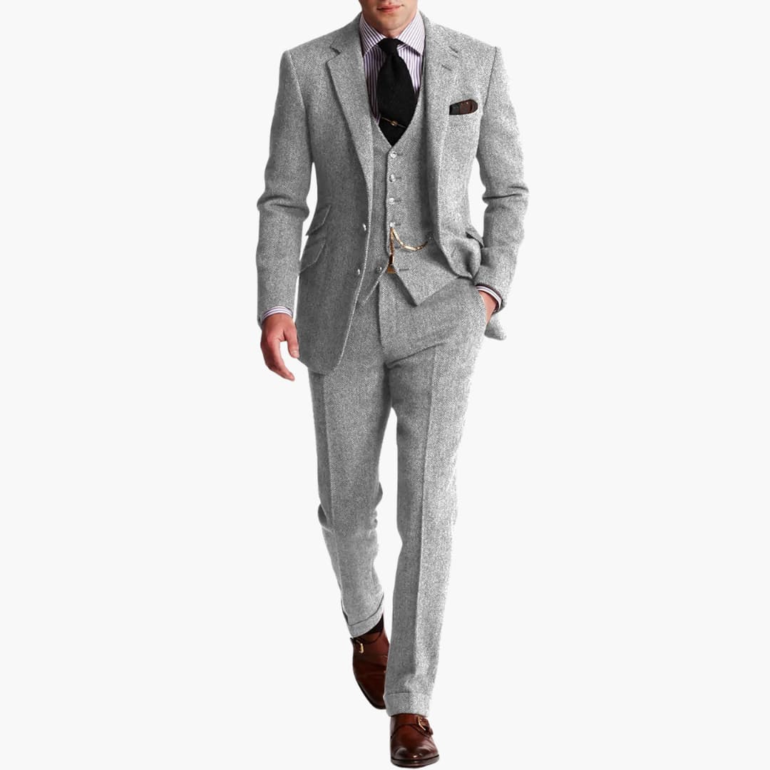 Men's Classic Suit with Vest
