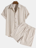 Men's Summer Shirt and Shorts Set | Two-Piece Outfit