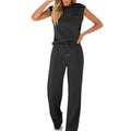Women's 2-Piece Casual Lounge Set | Sleeveless Top and Wide-leg Pants