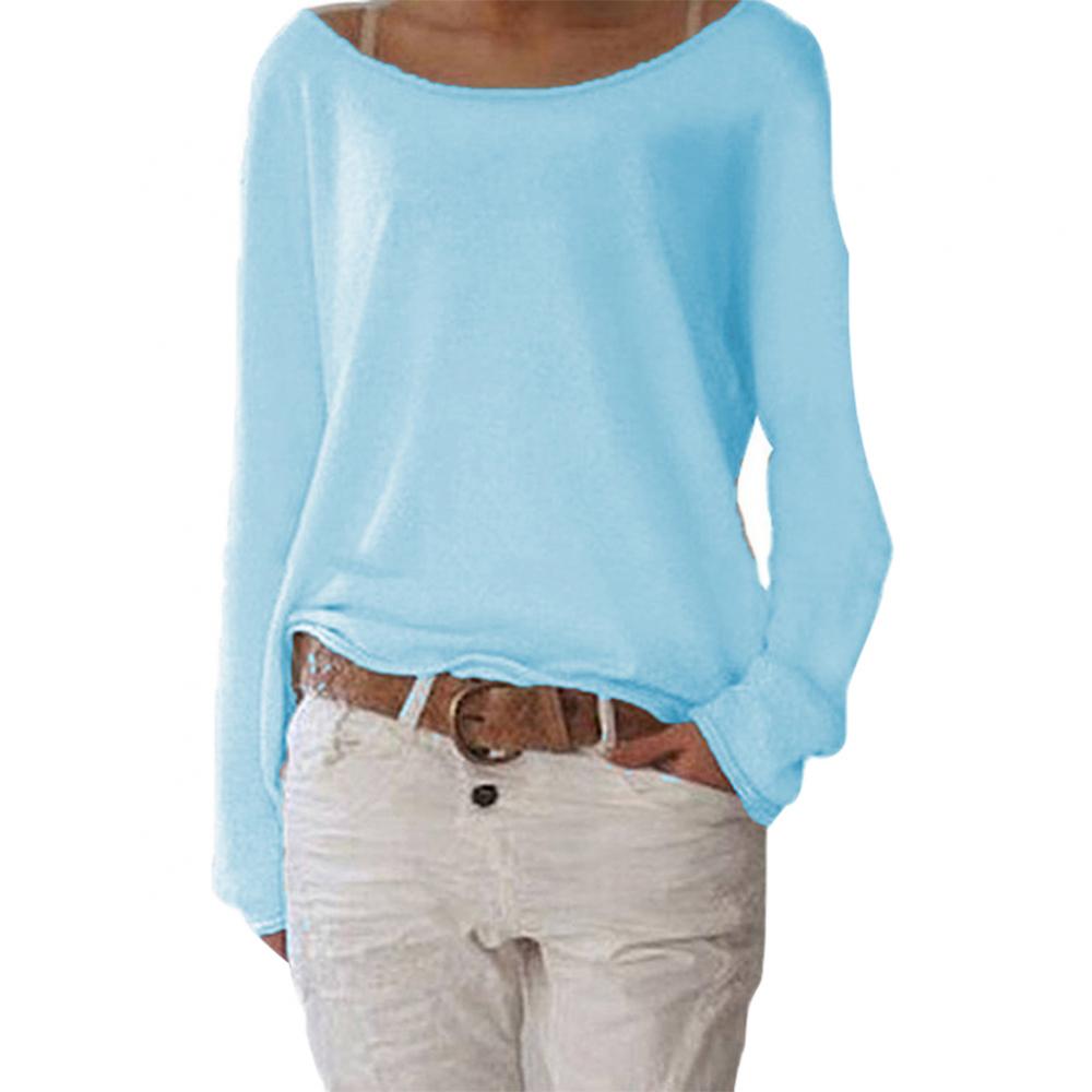 Women’s Casual Long Sleeve Top | Scoop Neck