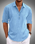 Men's Turn-Down Collar Casual Summer Shirt | Long Sleeve