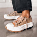 Women's Casual High-Top Platform Sneakers | Lace-Up Design