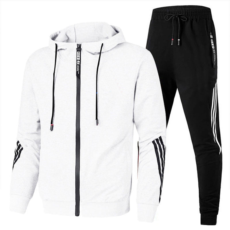 Men's 2-Piece Athletic Tracksuit Set | Full-Zip Jacket and Joggers