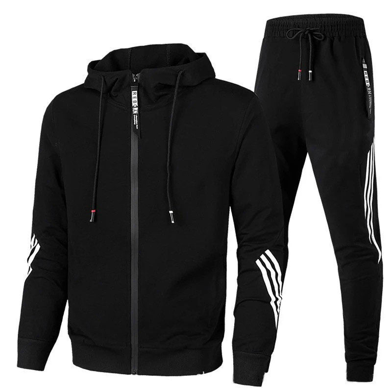 Men's 2-Piece Athletic Tracksuit Set | Full-Zip Jacket and Joggers