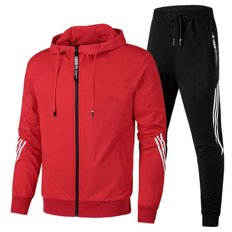 Men's 2-Piece Athletic Tracksuit Set | Full-Zip Jacket and Joggers