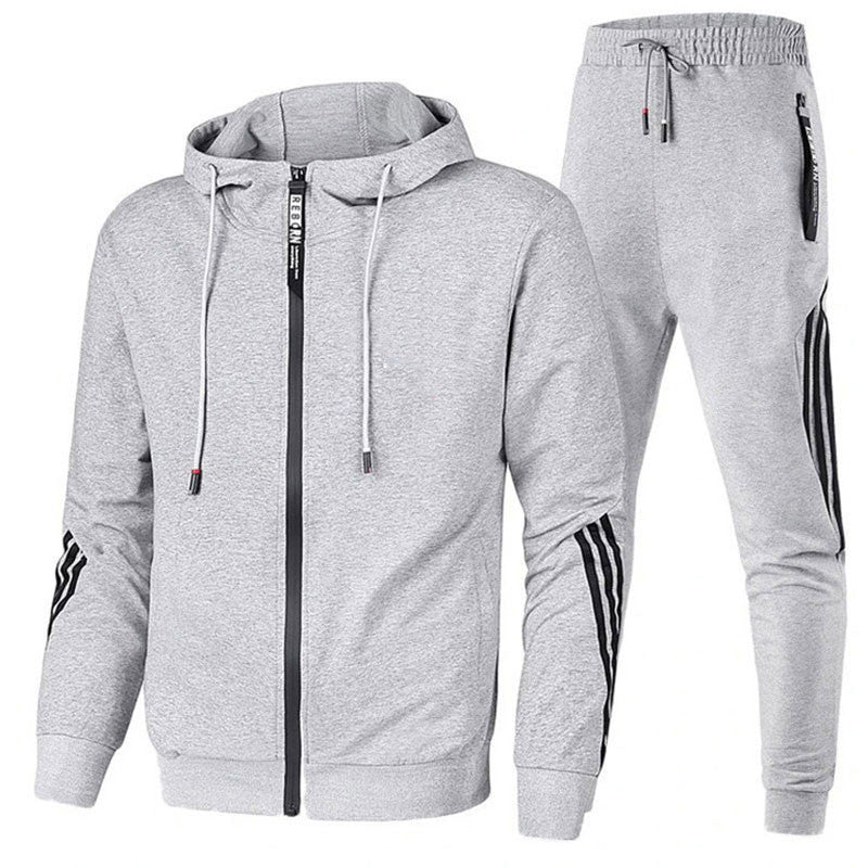 Men's 2-Piece Athletic Tracksuit Set | Full-Zip Jacket and Joggers