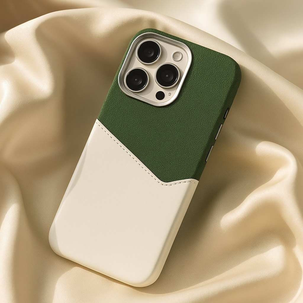 Two-Tone Phone Case for iPhone | with Built-in Card Holder