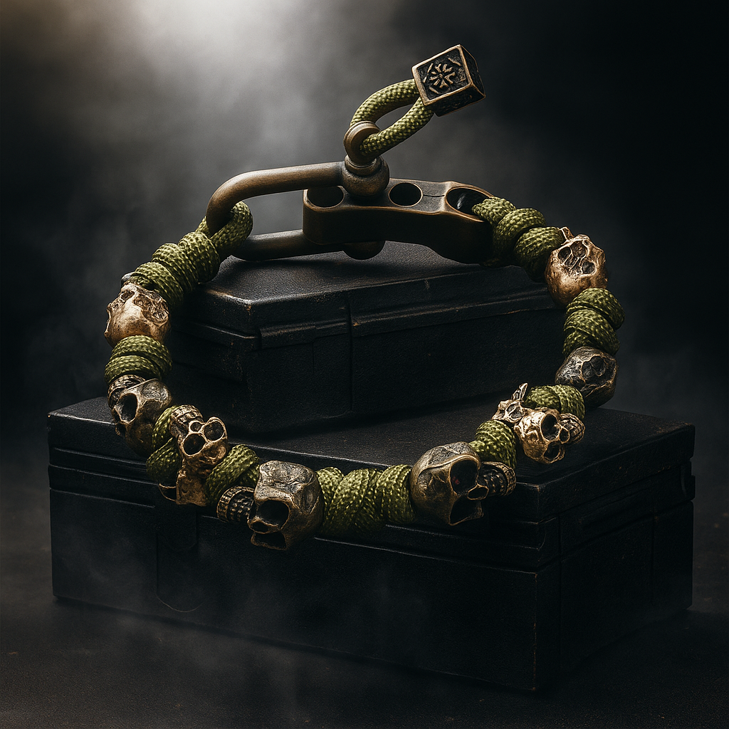 Unisex Gothic Skull Design Bracelet