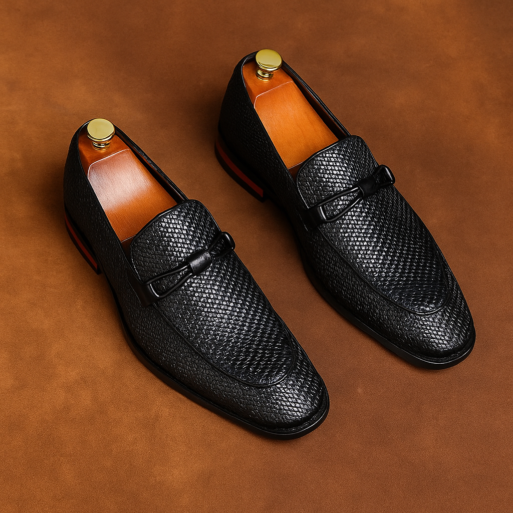 Men's Smart Casual Textured Loafers | Slip-On