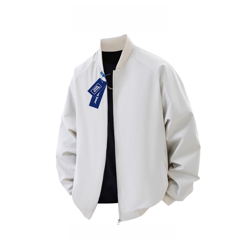 Zip Up Bomber Jacket with Pockets for Men - Arianna