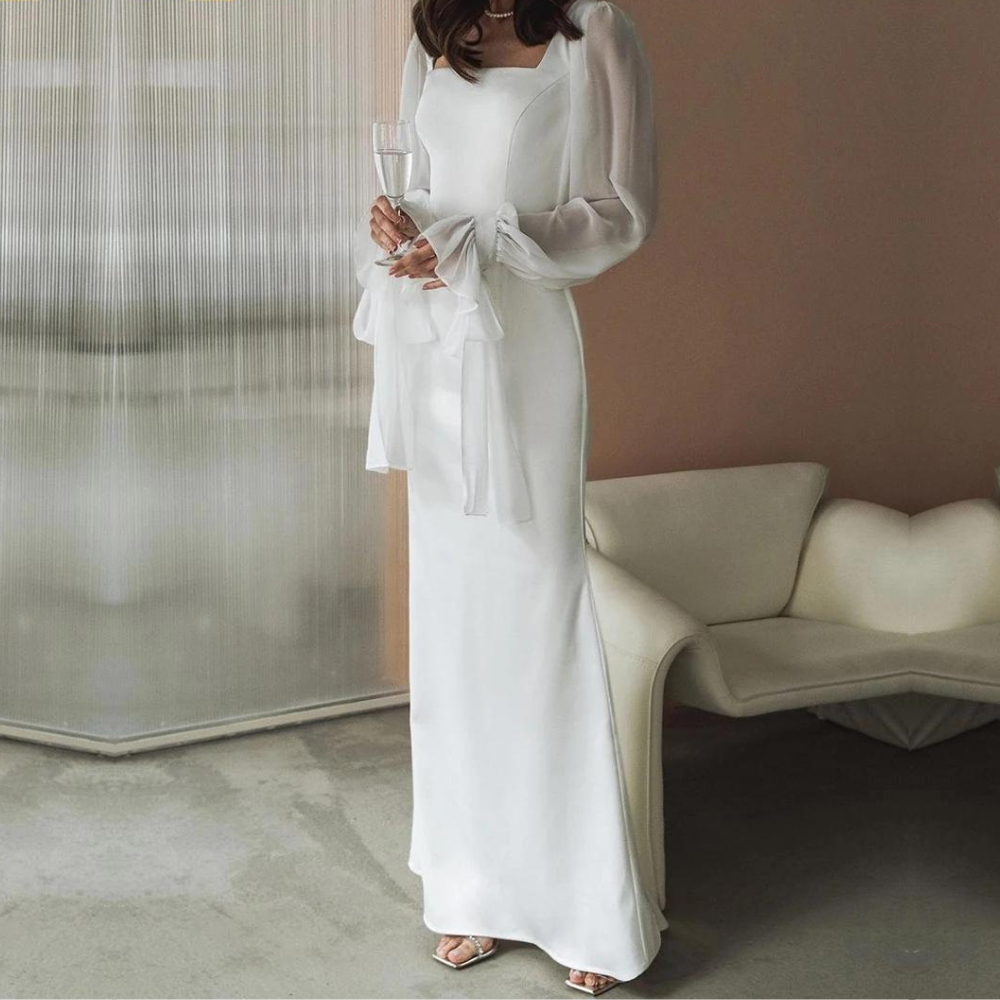 Maxi White Dress for Women - Perfect for Wedding Guests