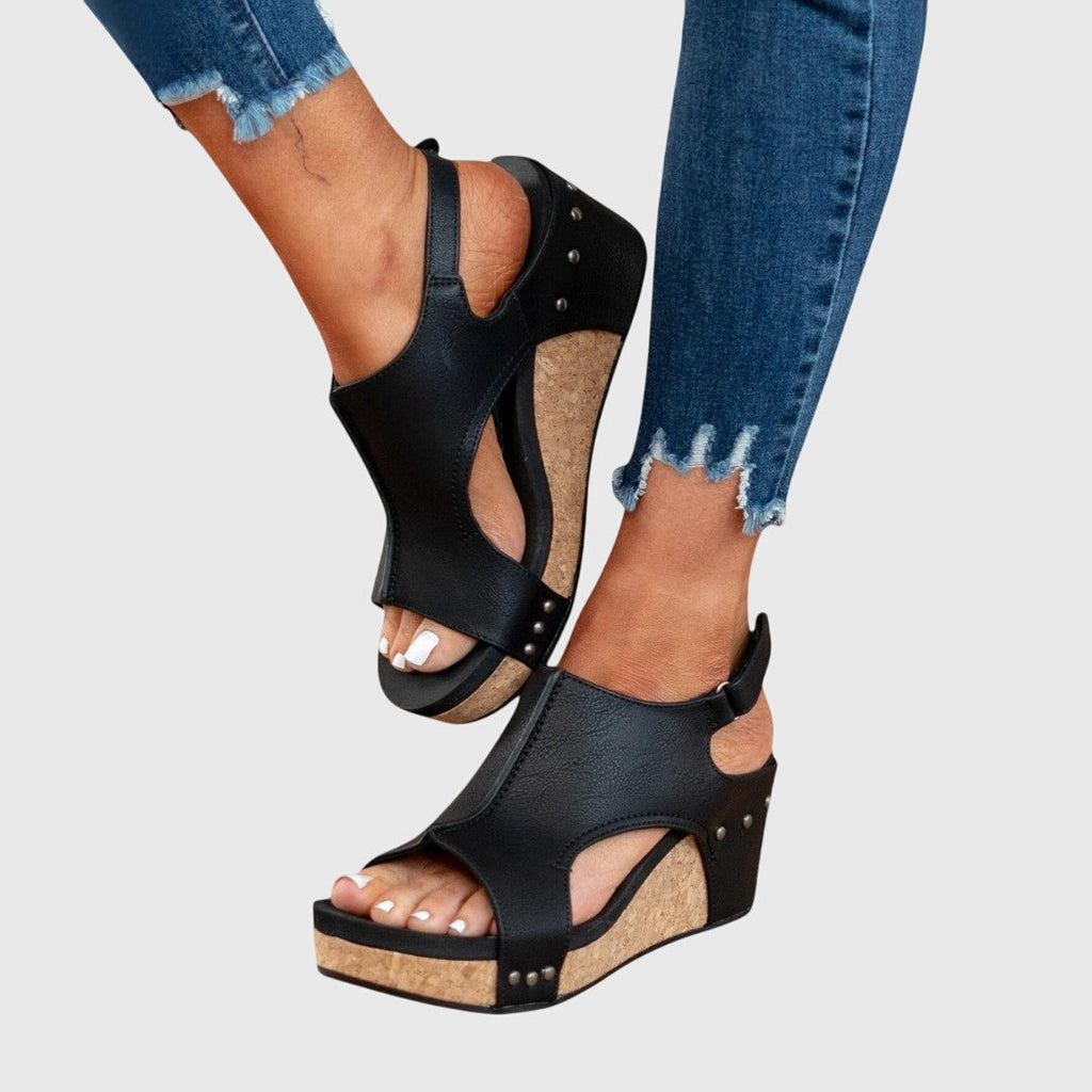 Women's Open Toe Wedge Sandals | Platform