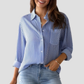 Striped Blouse for Women | Perfect for Commuting