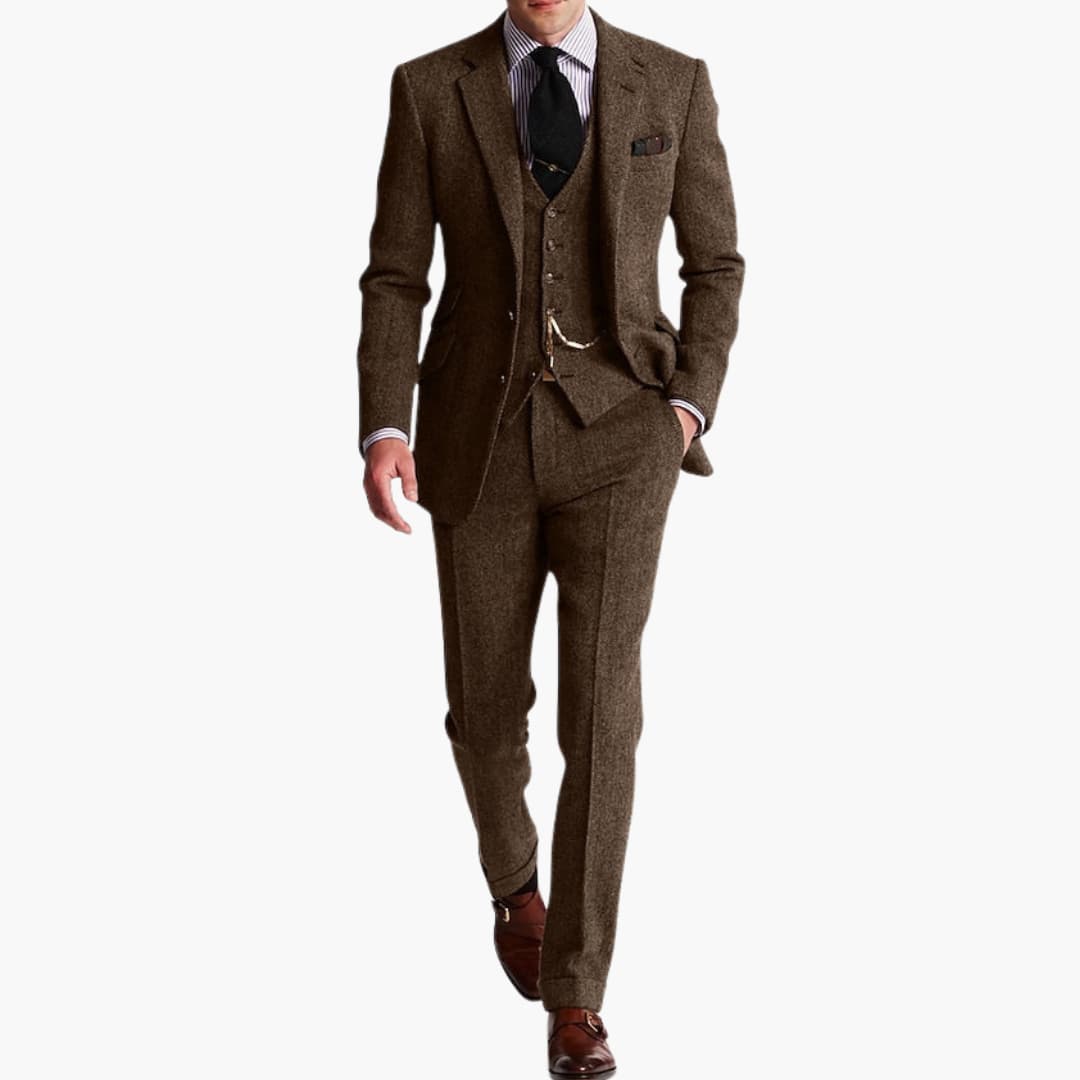 Men's Classic Suit with Vest