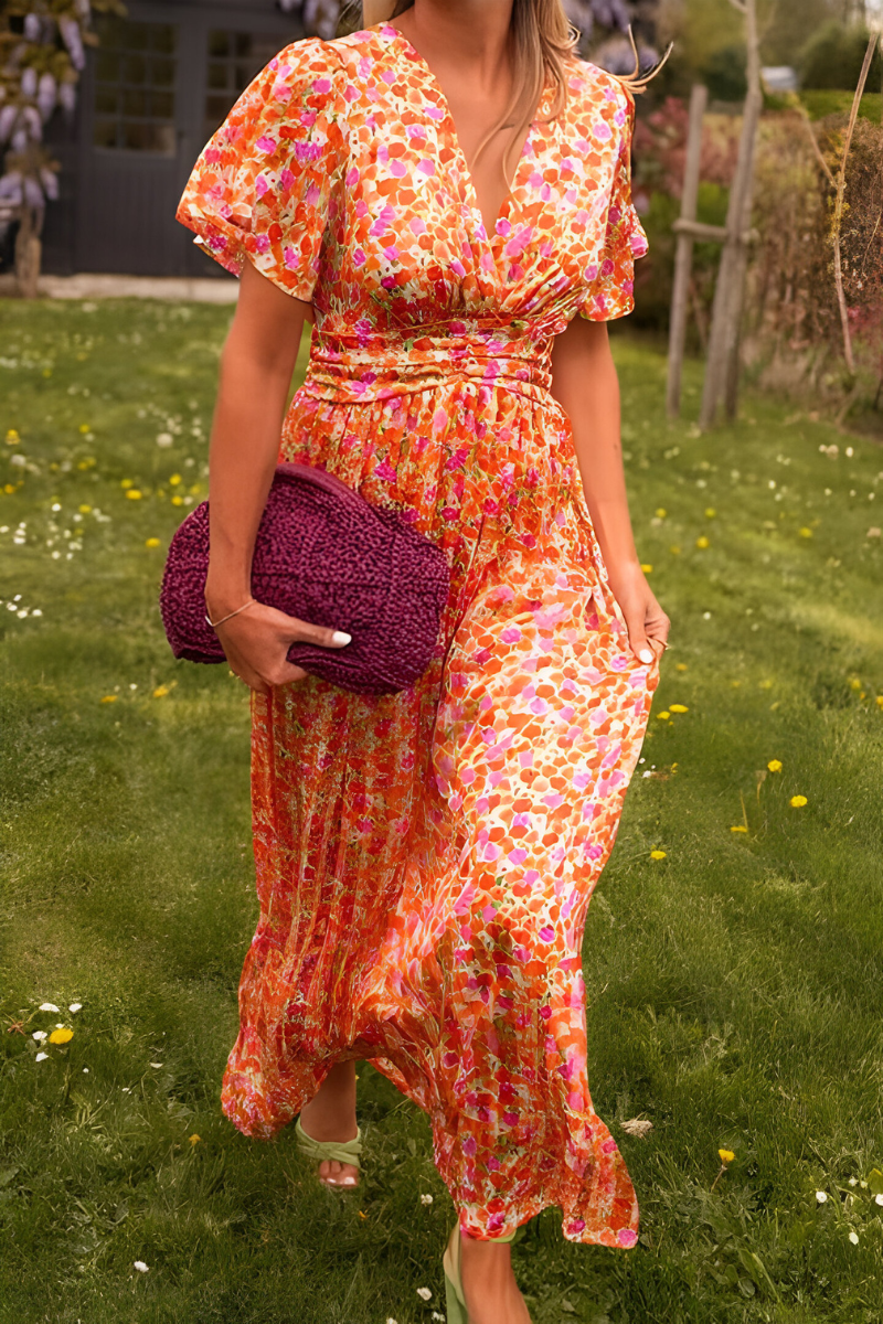 Floral Pattern Maxi Dress for Women | Summer Style