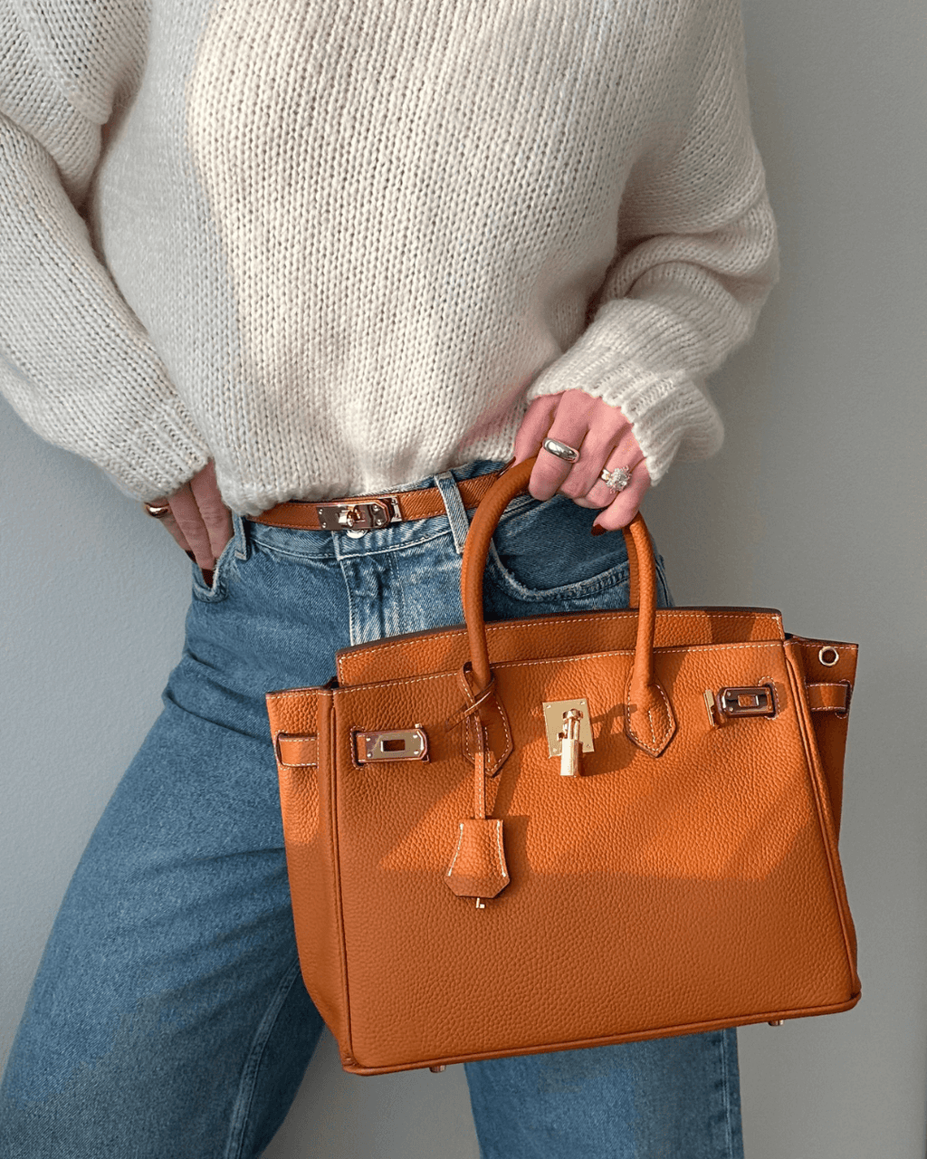Large Women's Leather Handbag