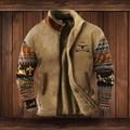 Men's Vintage Warm Full-Zip Jacket | Long Sleeve