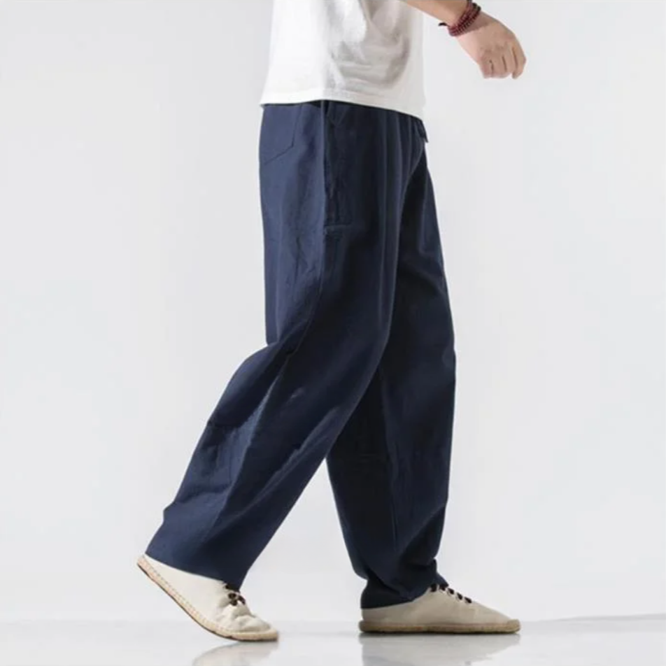 Men's Loose Fit Casual Harem Trousers | Wide Leg