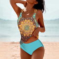 Women's Bohemian Style Two-Piece Tankini Set