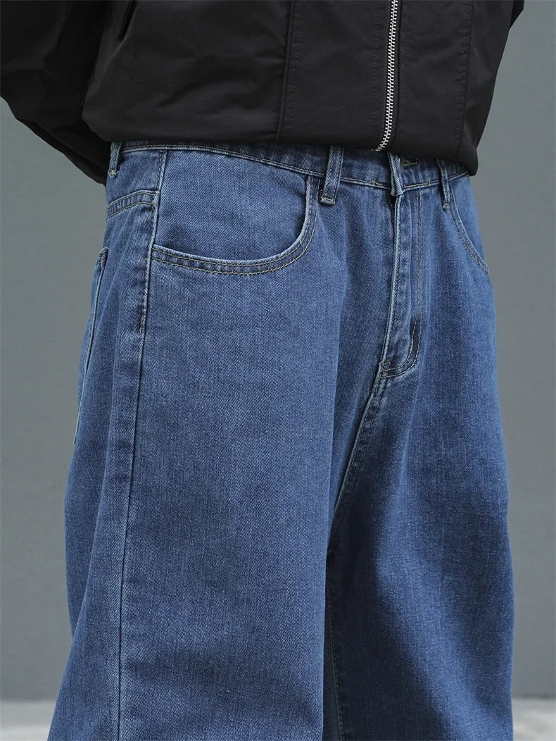 Men's Retro Streetwear Baggy Jeans | Wide-Leg