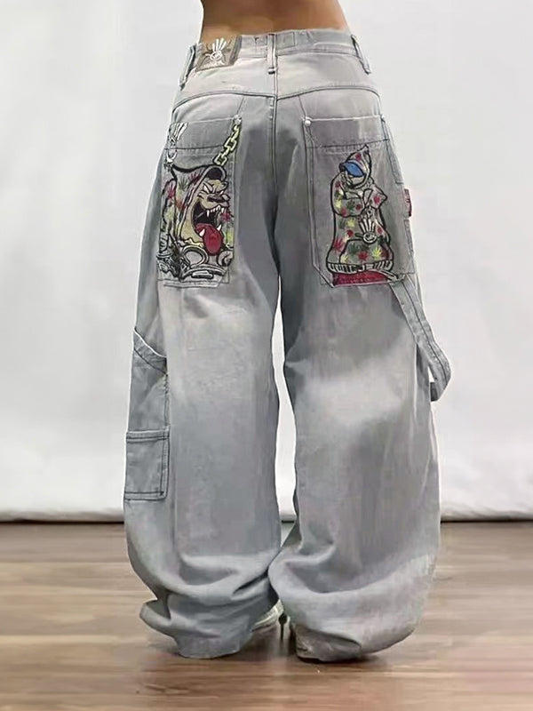 Retro Y2K Style Boyfriend Jeans for Women